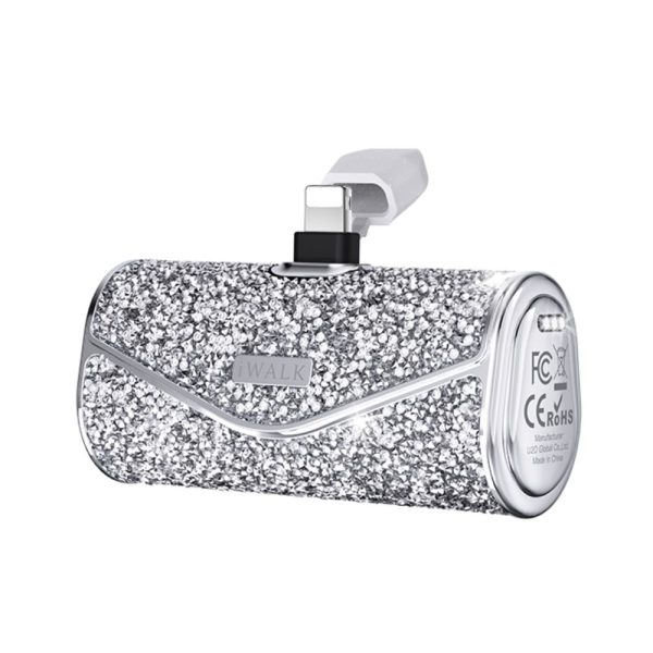 iWalk LinkPod 5000S Capacity: 5000mAh(3.6V / 18Wh) Power Bank With Lightining - Diamond Silver