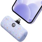 IWalk LinkPod P- Pattern 4800mAh, LCD Display, Fast Charger Function Lightning Power Bank - Purple(Ribbon)