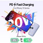 IWalk LinkPod P - Pattern 4800mAh, LCD Display, Fast Charger Function Type C Power Bank - Purple(Ribbon) - Image 3