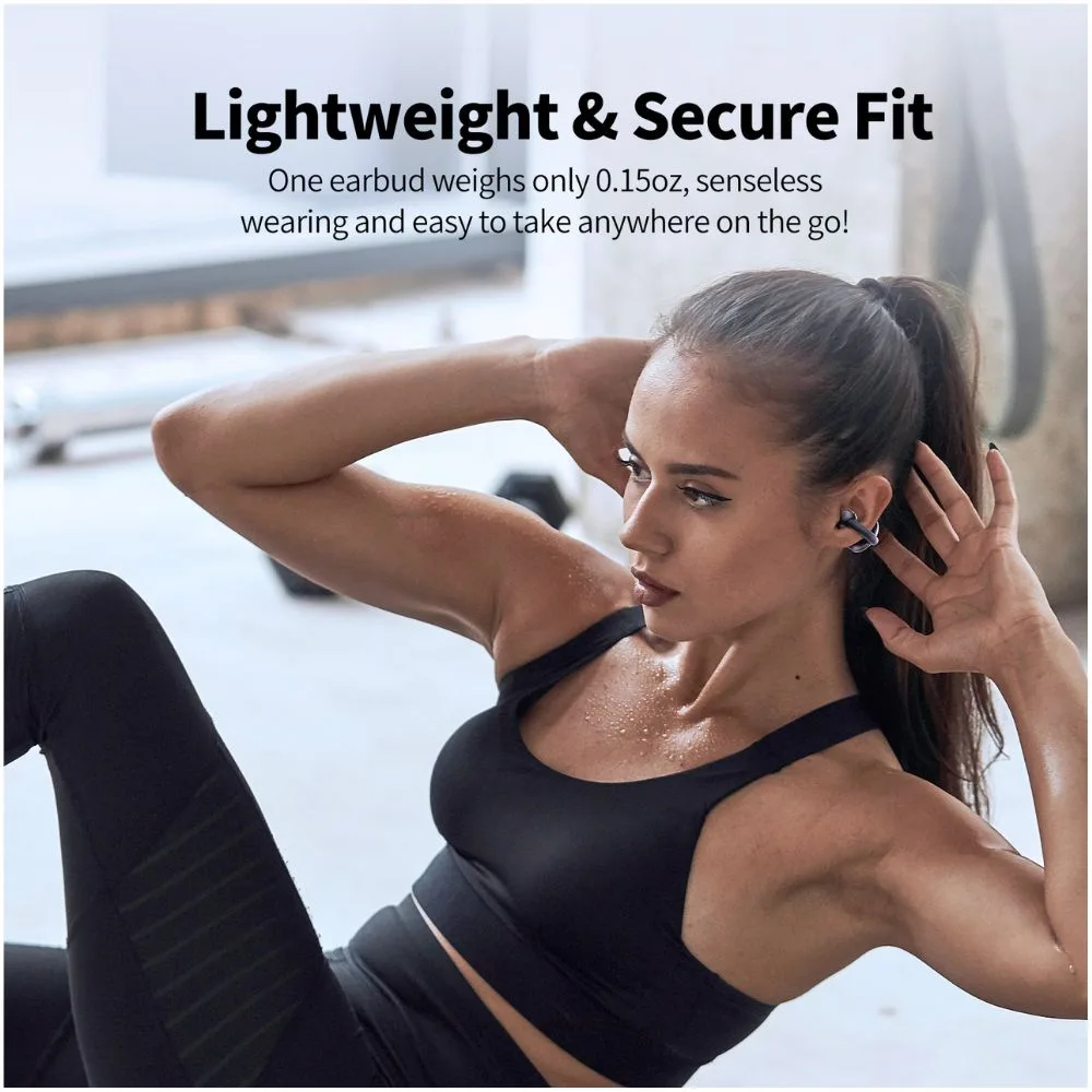 IWalk Crazy Duo Open 2 Bluetooth Version: V5.4 Earbuds - Black - Image 5