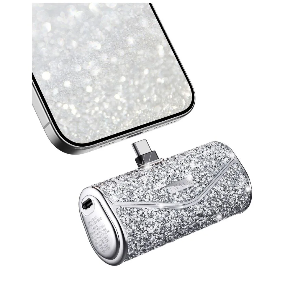 iWalk LinkPod 5000S Capacity: 5000mAh(3.6V / 18Wh) Power Bank With Type C - Diamond Silver - Image 2