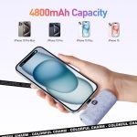 IWalk LinkPod P - Pattern 4800mAh, LCD Display, Fast Charger Function Type C Power Bank - Purple(Ribbon) - Image 4