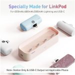 iWALK Charger Station For Portable Charger 4500mAh, 4800mAh, 5000mAh Power Bank - Pink - Image 3