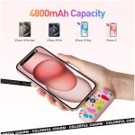 IWalk LinkPod P- Pattern 4800mAh, LCD Display, Fast Charger Function Type C Power Bank - Pink(Bubble) - Image 3