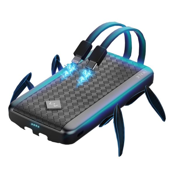 IWalk Scorpion Pro Built- In Cable 10,000mAh(3.7V / 37WH) Power Bank - Black