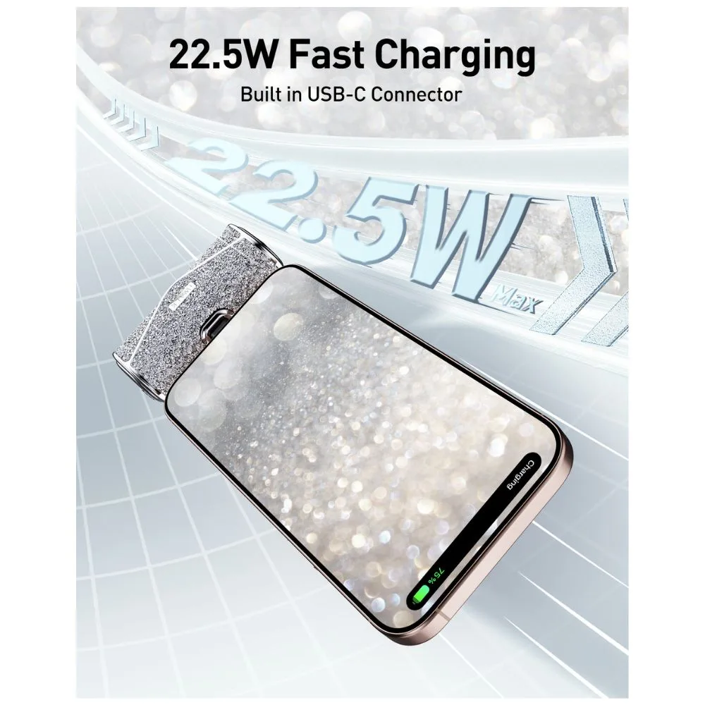 iWalk LinkPod 5000S Capacity: 5000mAh(3.6V / 18Wh) Power Bank With Type C - Diamond Silver - Image 5