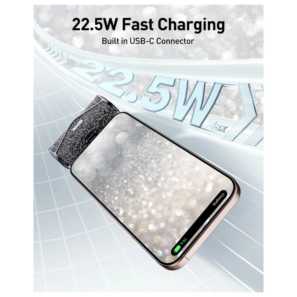 iWalk LinkPod 5000S Capacity: 5000mAh(3.6V / 18Wh) Power Bank With Type C - Diamond Black - Image 5