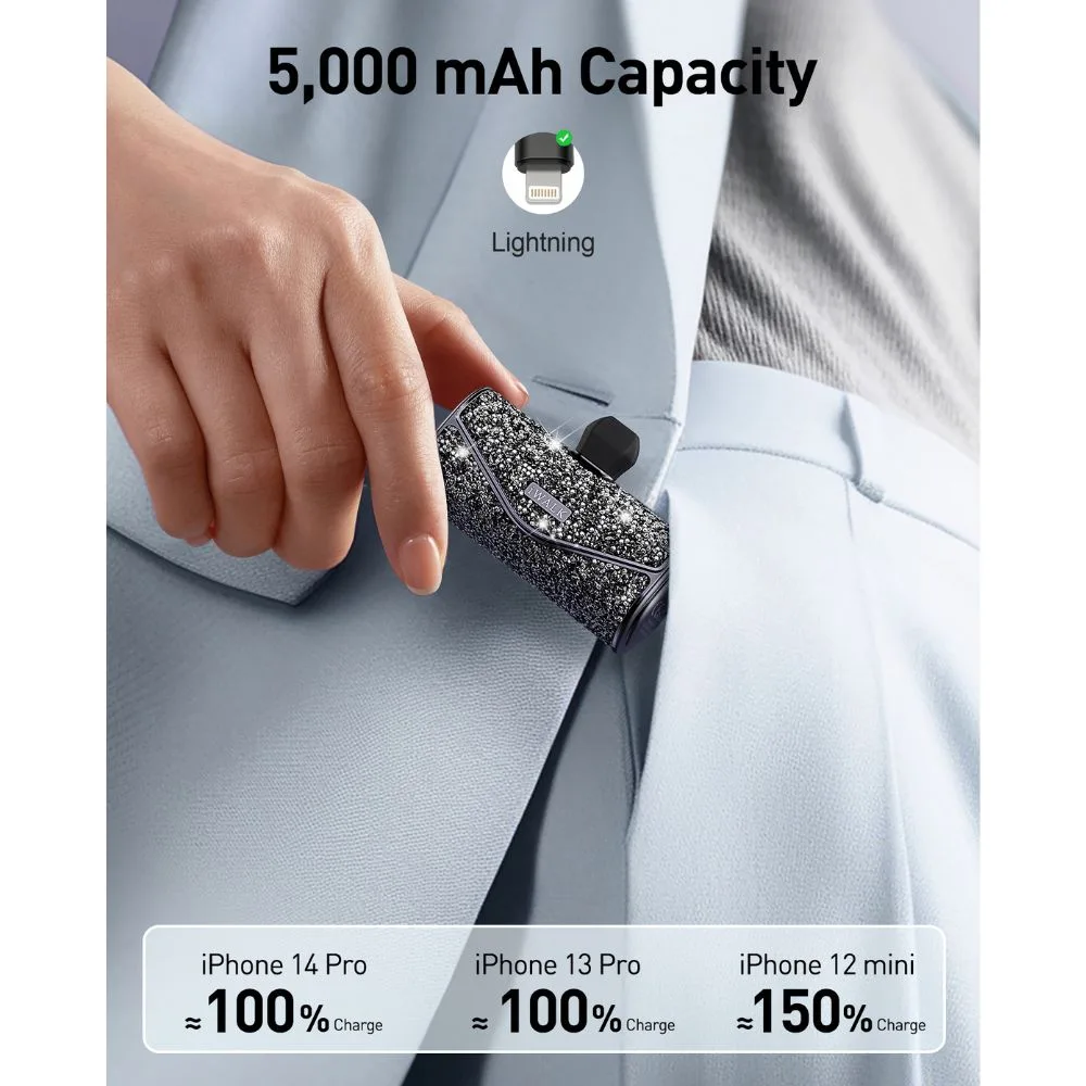 iWalk LinkPod 5000S Capacity: 5000mAh(3.6V / 18Wh) Power Bank With Lightining - Diamond Black - Image 6