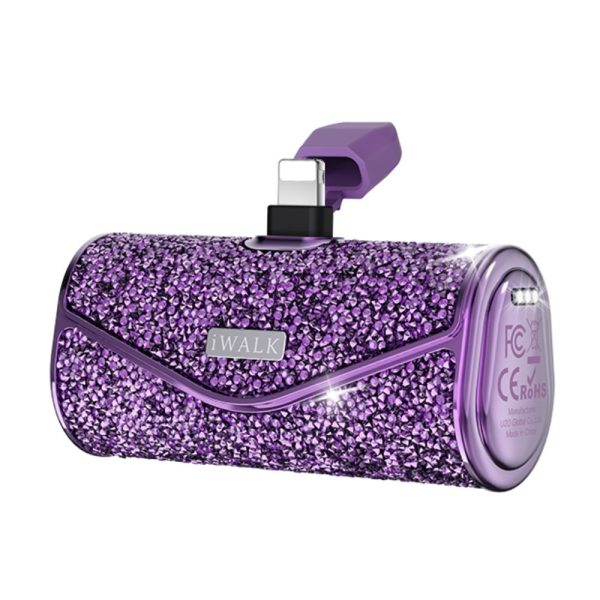 iWalk LinkPod 5000S Capacity: 5000mAh(3.6V / 18Wh) Power Bank With Lightining - Diamond Purple