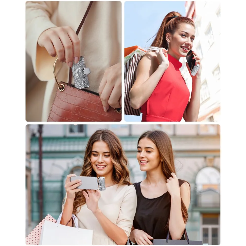 iWalk LinkPod 5000S Capacity: 5000mAh(3.6V / 18Wh) Power Bank With Type C - Diamond Silver - Image 9