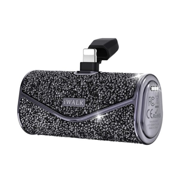 iWalk LinkPod 5000S Capacity: 5000mAh(3.6V / 18Wh) Power Bank With Lightining - Diamond Black