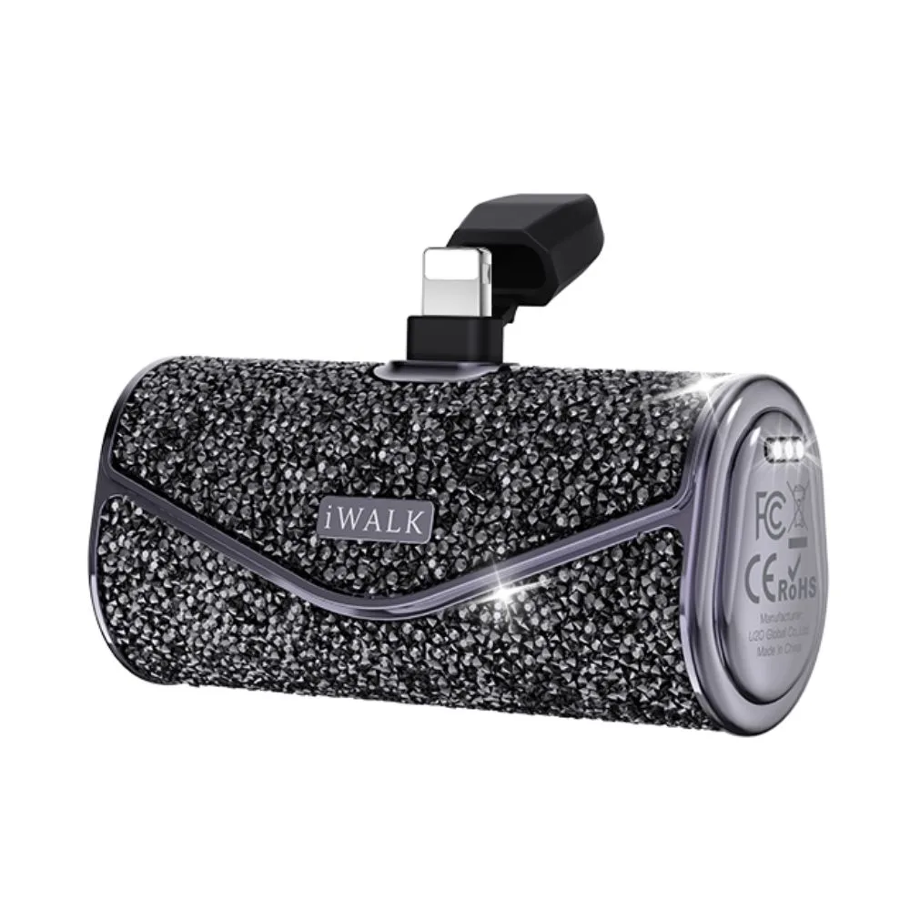 iWalk LinkPod 5000S Capacity: 5000mAh(3.6V / 18Wh) Power Bank With Lightining - Diamond Black - Image 1